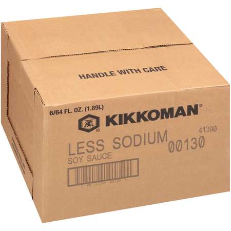 KIKKOMAN Kikkoman Less Sodium Soy Sauce .5 gal., PK6 00130